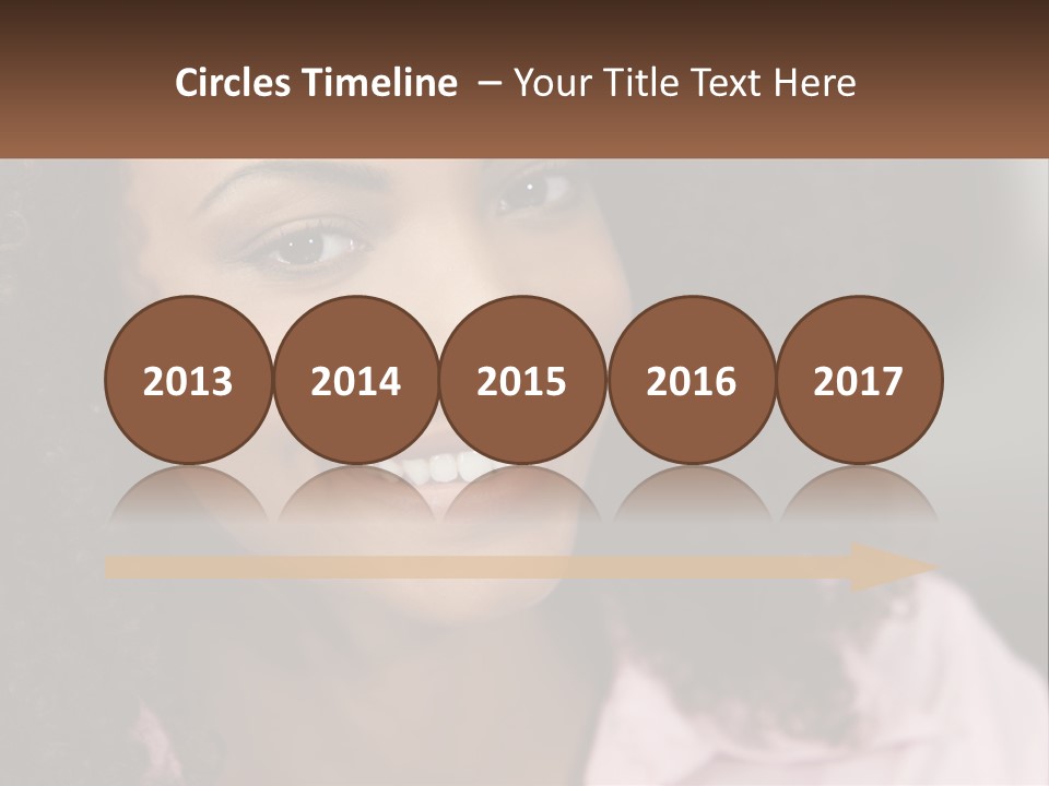 Portrait Eyes Woman PowerPoint Template