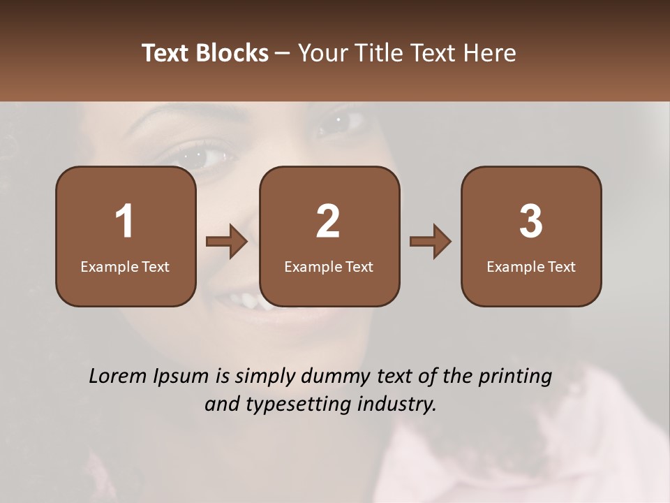 Portrait Eyes Woman PowerPoint Template