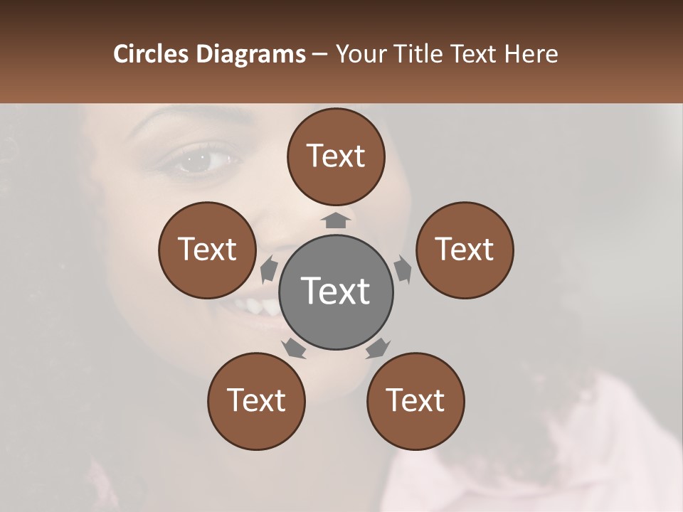 Portrait Eyes Woman PowerPoint Template