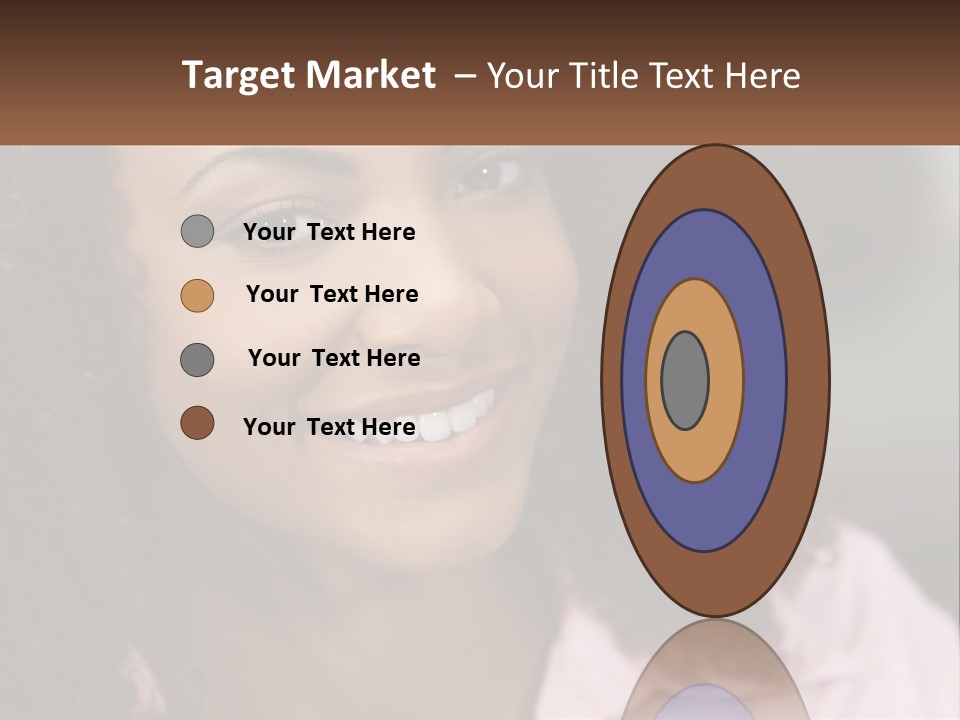 Portrait Eyes Woman PowerPoint Template