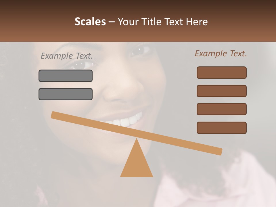 Portrait Eyes Woman PowerPoint Template