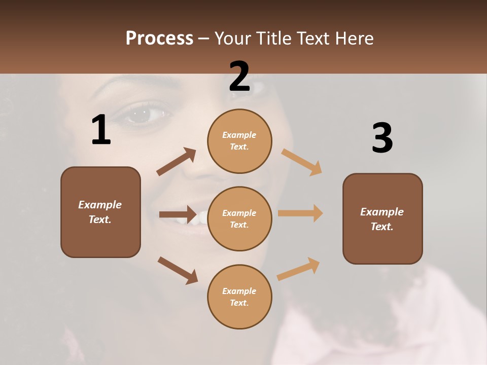 Portrait Eyes Woman PowerPoint Template