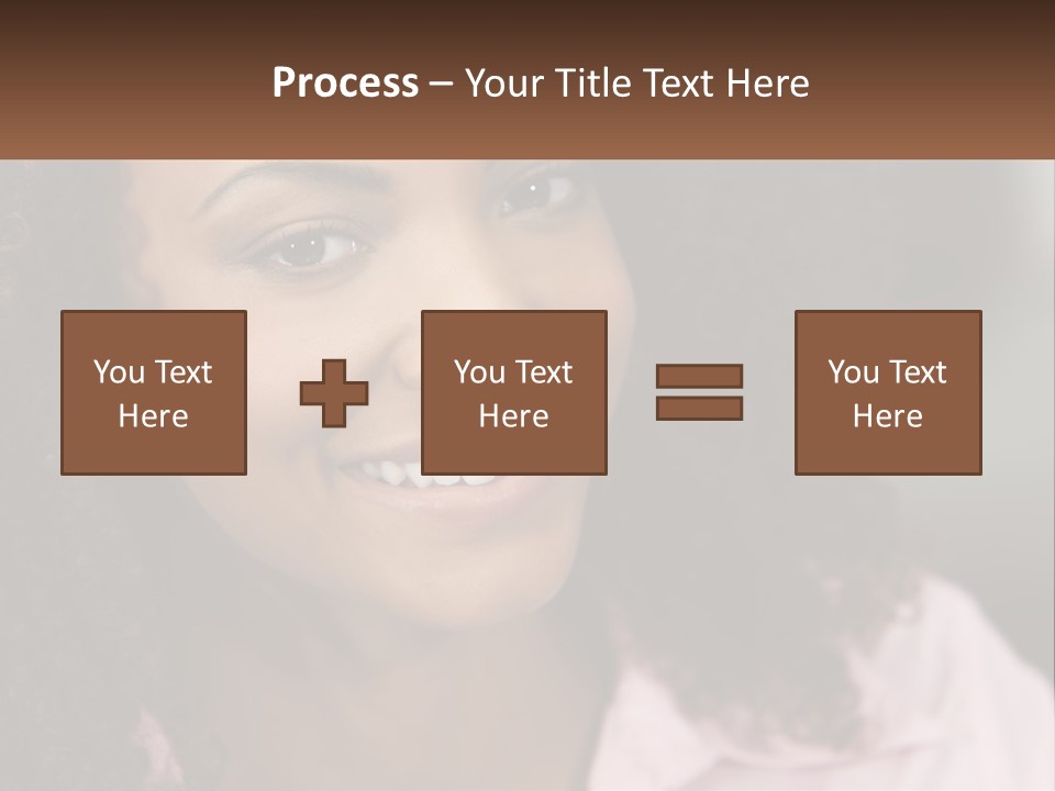 Portrait Eyes Woman PowerPoint Template