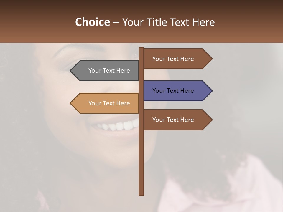 Portrait Eyes Woman PowerPoint Template