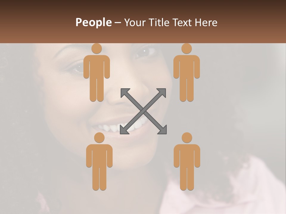 Portrait Eyes Woman PowerPoint Template