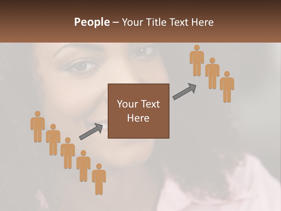 Portrait Eyes Woman PowerPoint Template