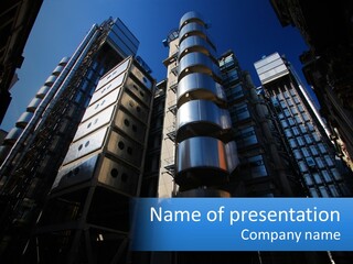 Financial Metropolis Engineer PowerPoint Template