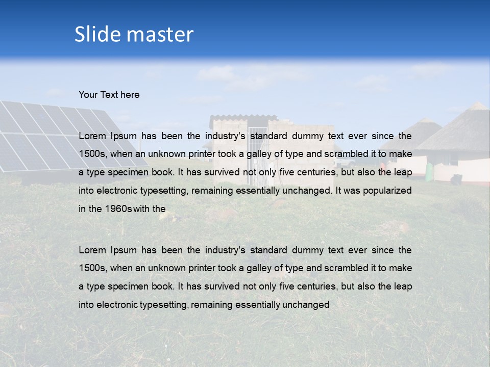 Nobody Equipment Power PowerPoint Template