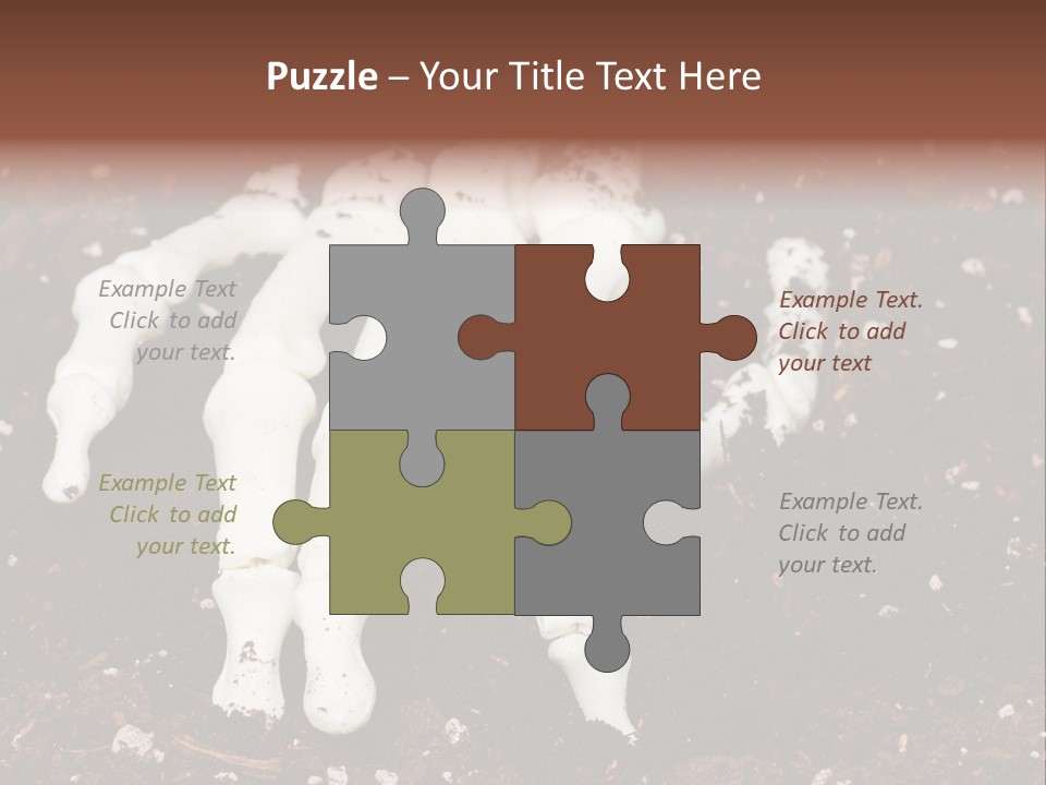 Skeleton Skeletal Discovered PowerPoint Template