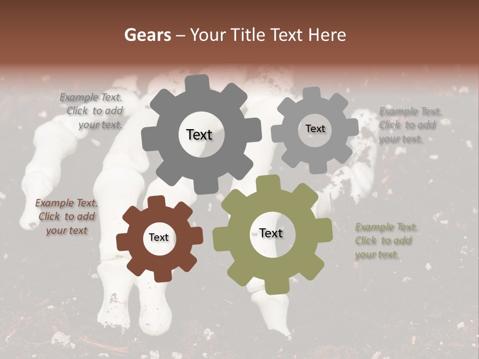 Skeleton Skeletal Discovered PowerPoint Template