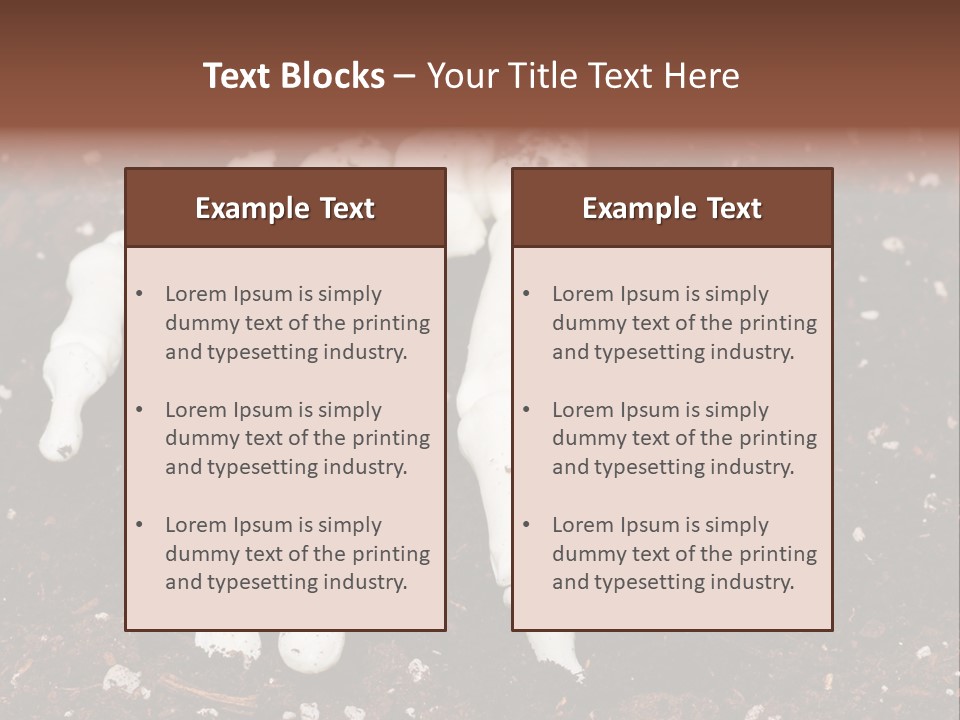 Skeleton Skeletal Discovered PowerPoint Template
