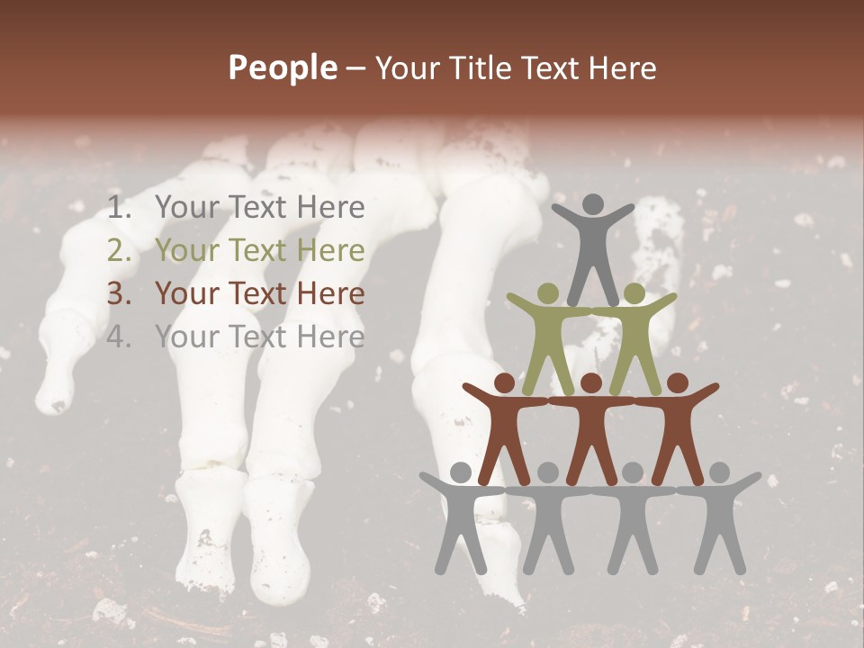 Skeleton Skeletal Discovered PowerPoint Template