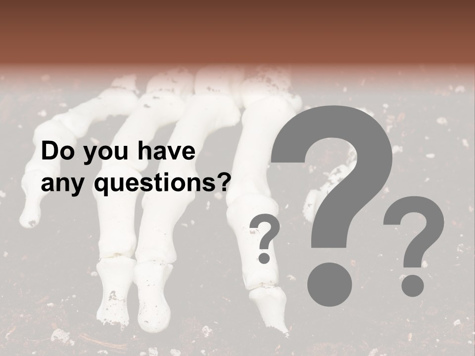 Skeleton Skeletal Discovered PowerPoint Template