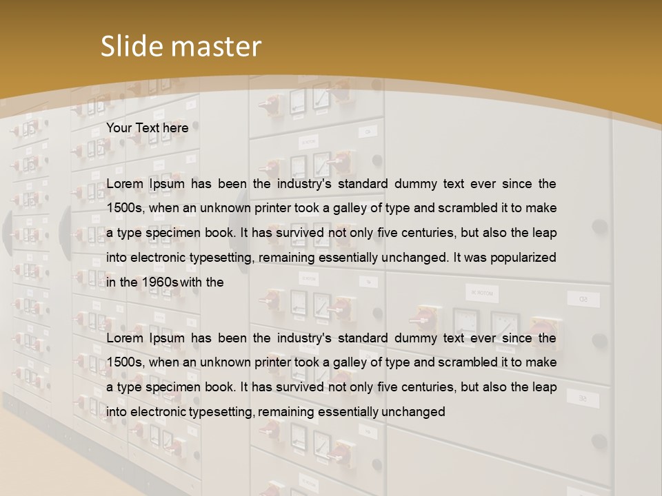 Electricity Industrial Altern PowerPoint Template