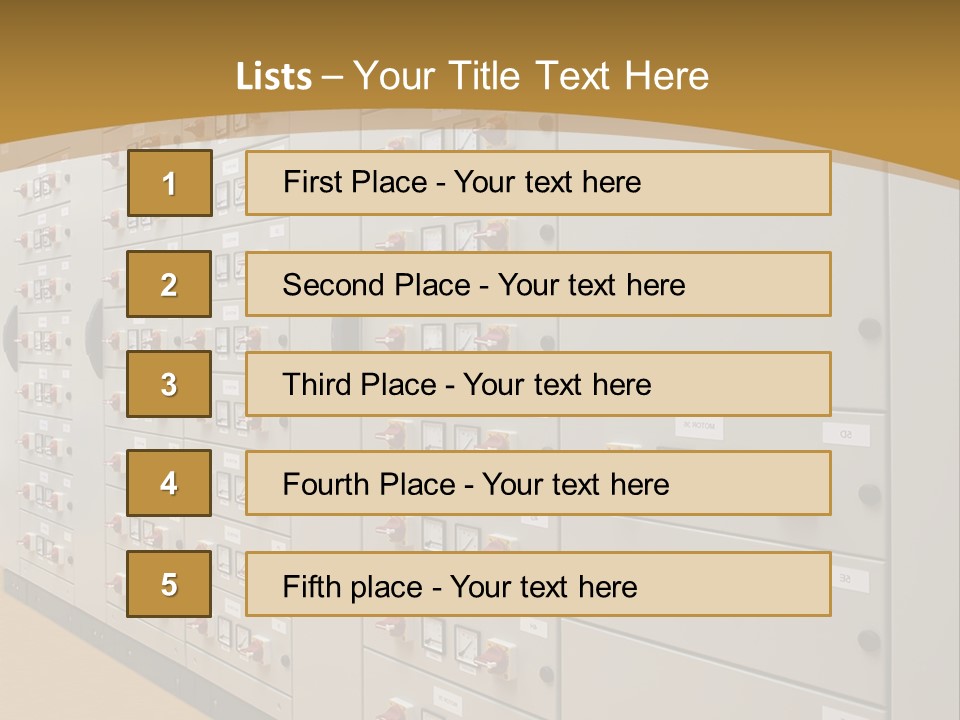 Electricity Industrial Altern PowerPoint Template