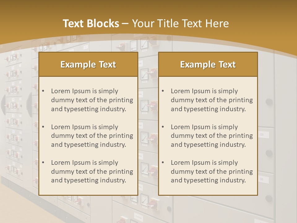 Electricity Industrial Altern PowerPoint Template