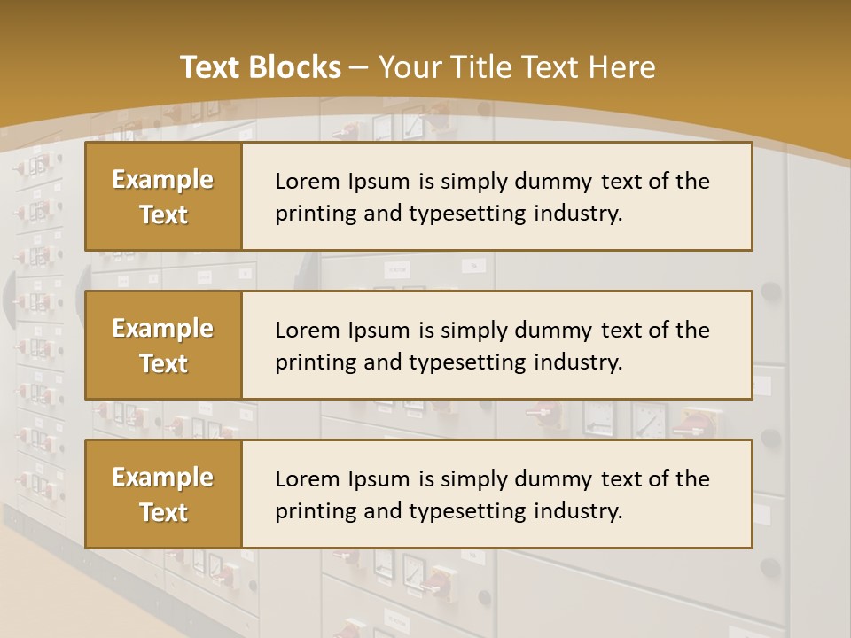 Electricity Industrial Altern PowerPoint Template