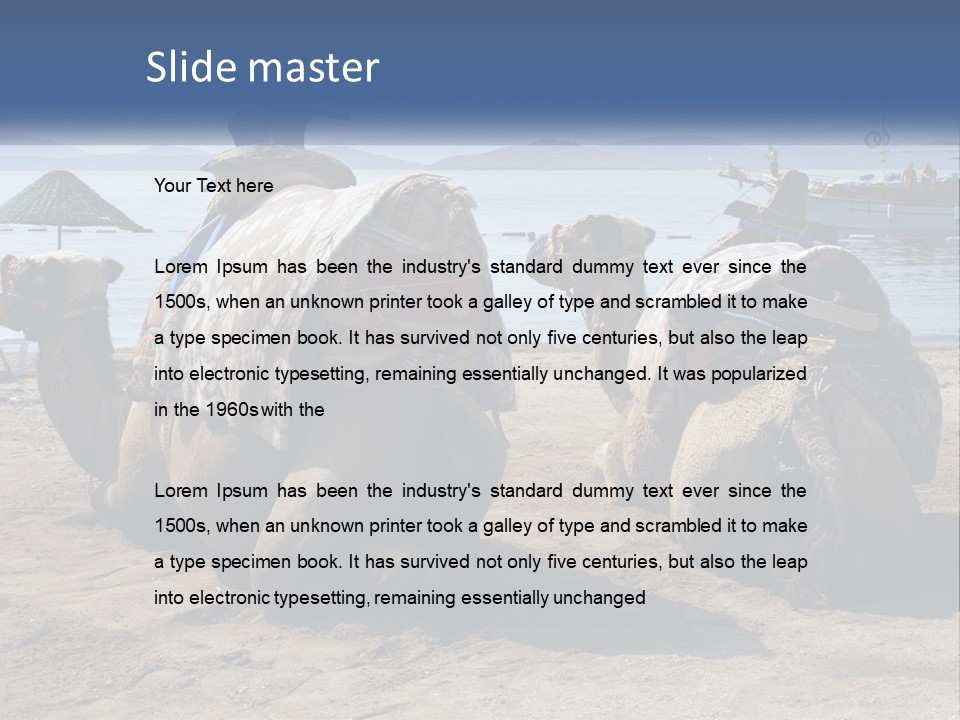 Summer Transport Travel PowerPoint Template