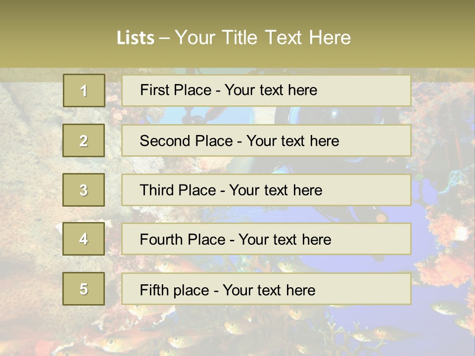 Underwater Dslr Sinai PowerPoint Template