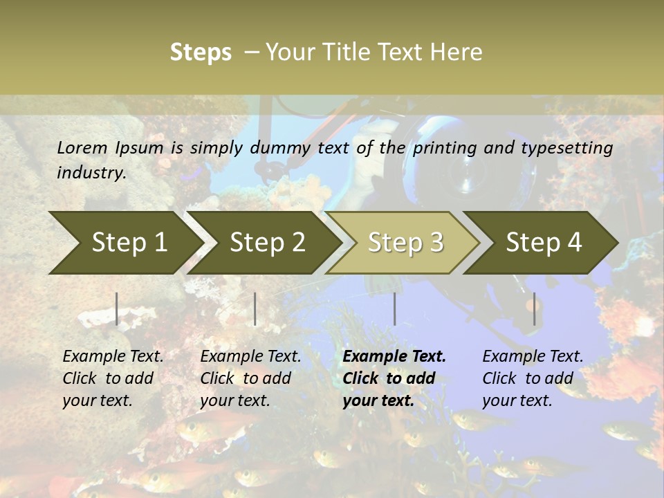 Underwater Dslr Sinai PowerPoint Template