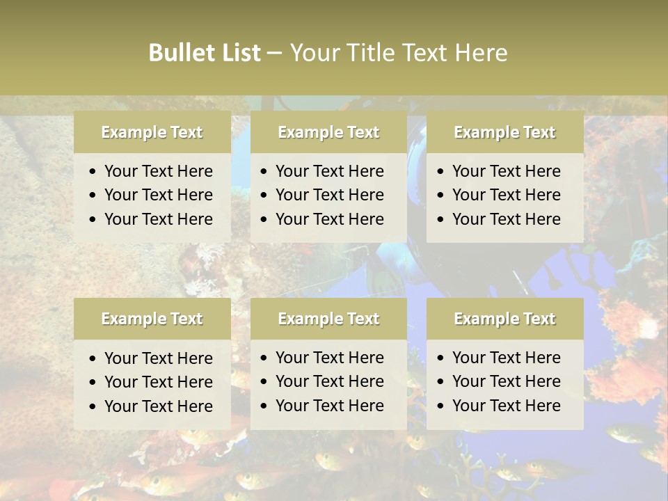 Underwater Dslr Sinai PowerPoint Template