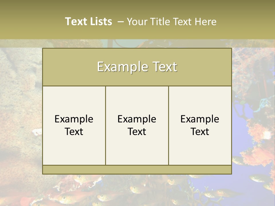 Underwater Dslr Sinai PowerPoint Template