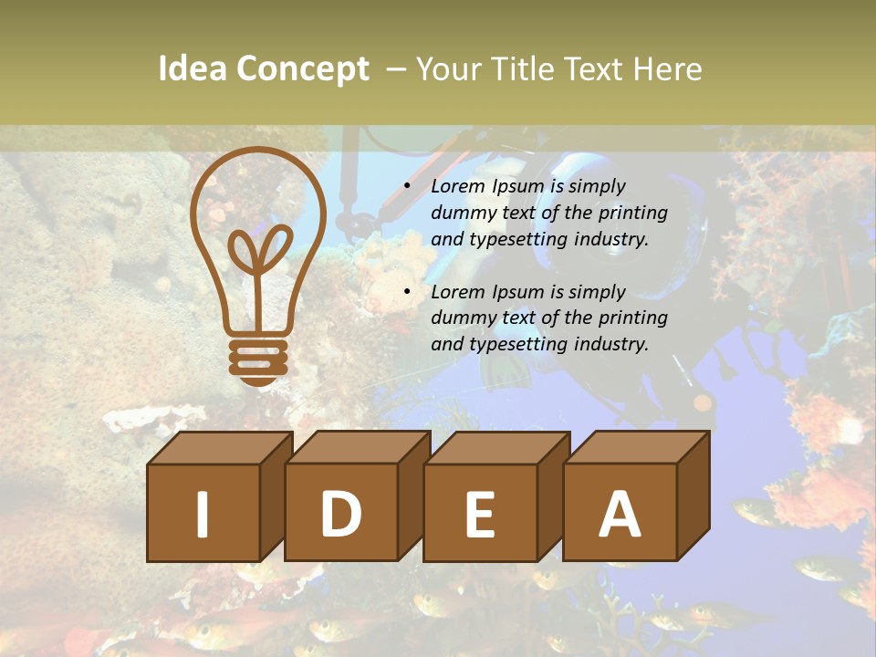 Underwater Dslr Sinai PowerPoint Template