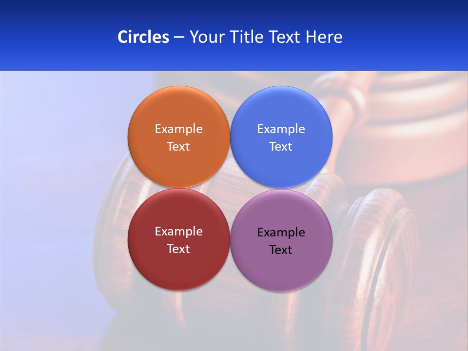 Gavel Balance Decision PowerPoint Template