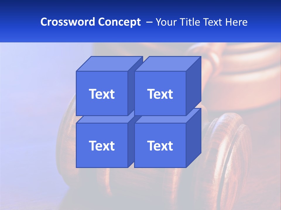 Gavel Balance Decision PowerPoint Template