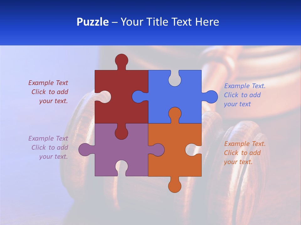 Gavel Balance Decision PowerPoint Template