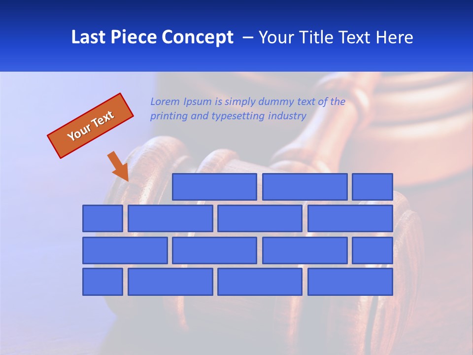 Gavel Balance Decision PowerPoint Template
