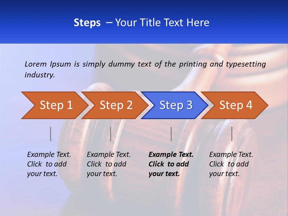 Gavel Balance Decision PowerPoint Template
