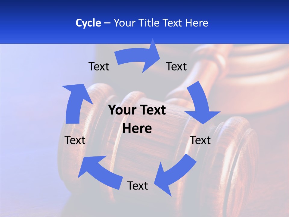 Gavel Balance Decision PowerPoint Template