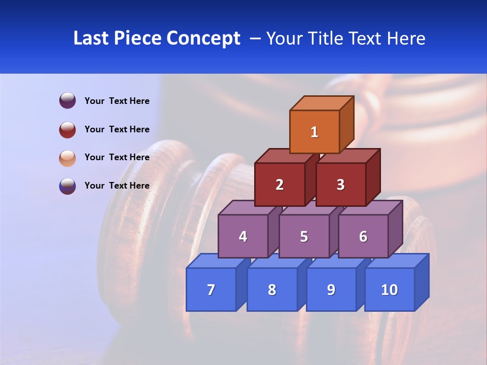 Gavel Balance Decision PowerPoint Template