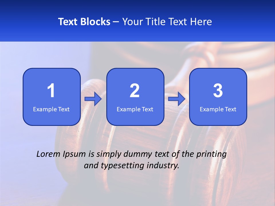 Gavel Balance Decision PowerPoint Template