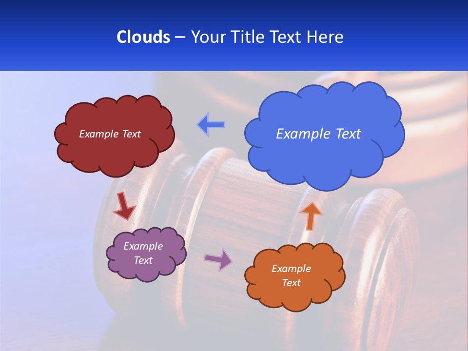 Gavel Balance Decision PowerPoint Template