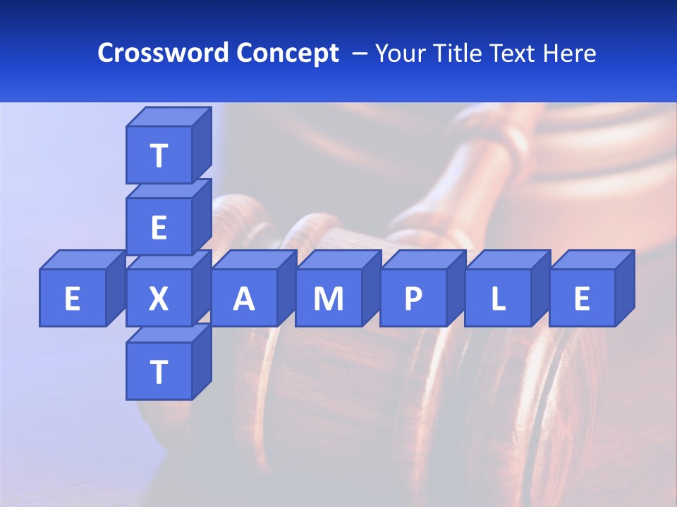 Gavel Balance Decision PowerPoint Template