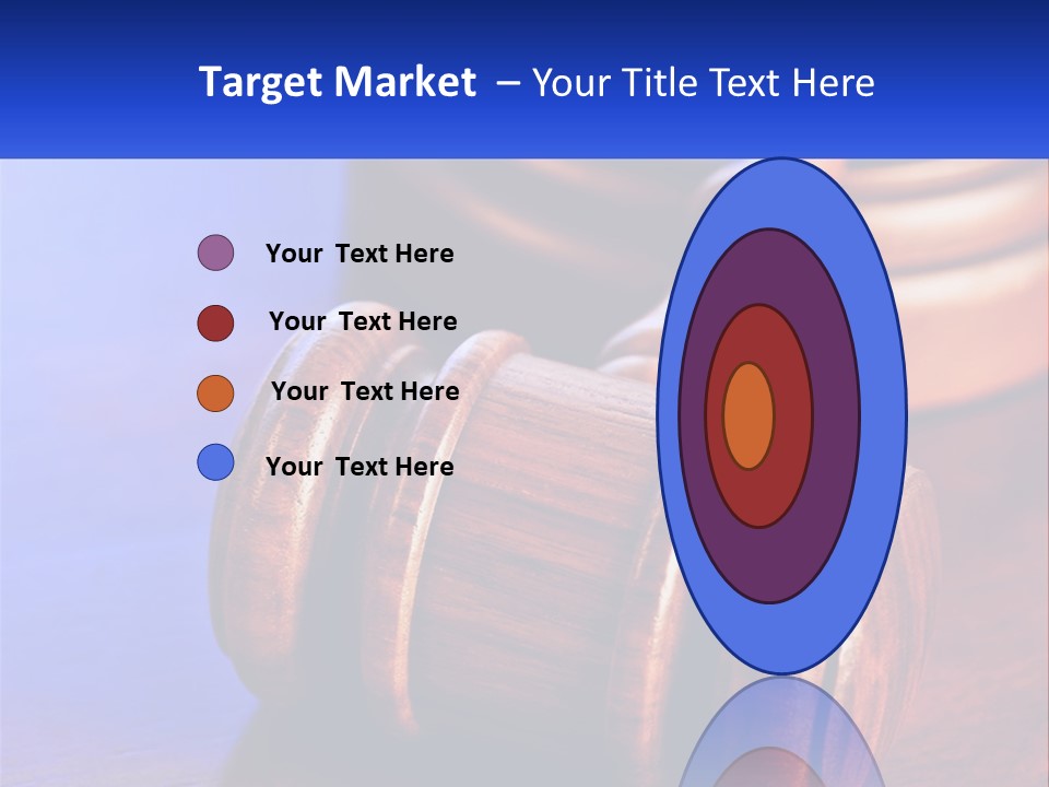 Gavel Balance Decision PowerPoint Template