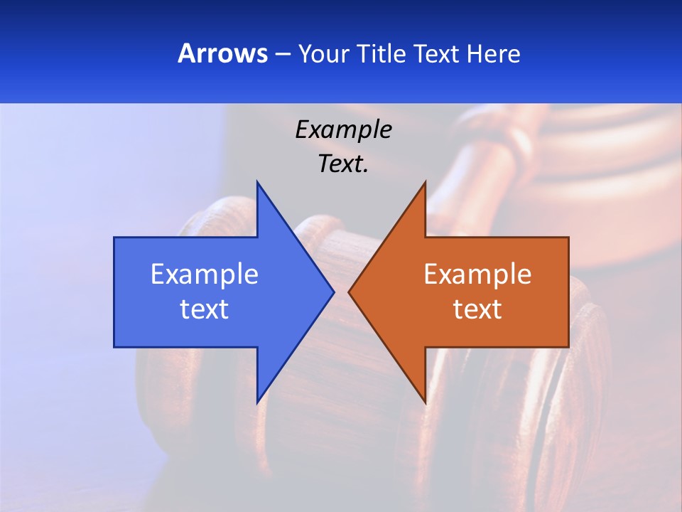Gavel Balance Decision PowerPoint Template