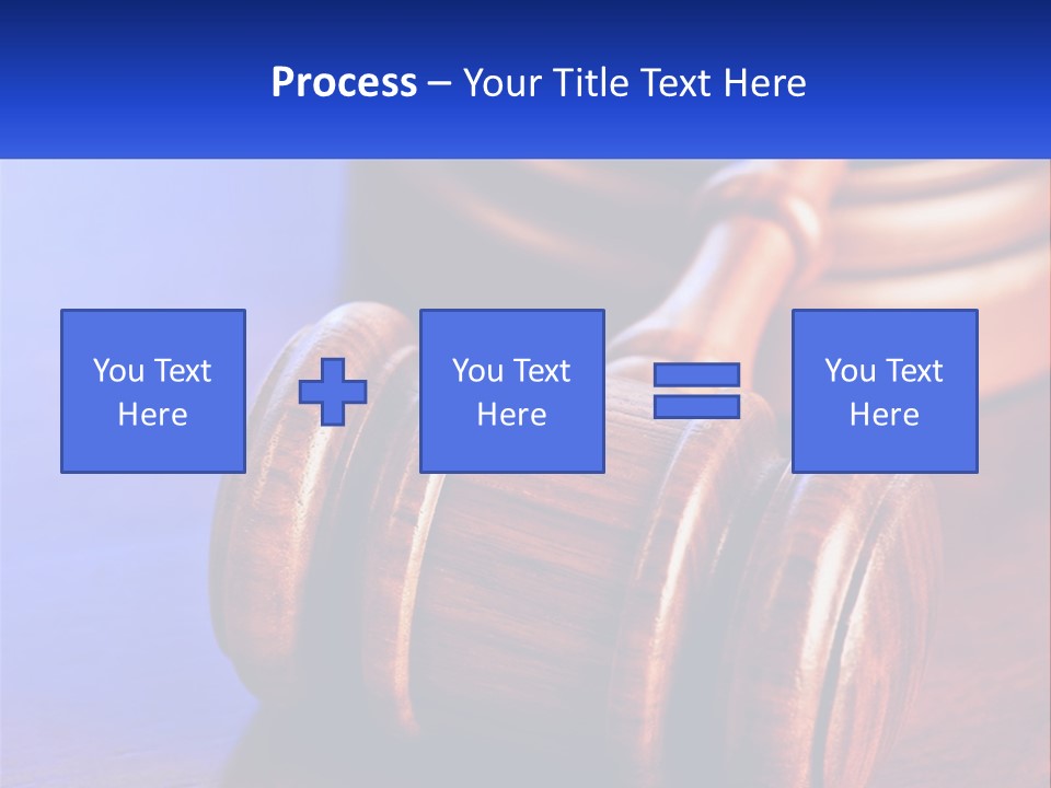 Gavel Balance Decision PowerPoint Template