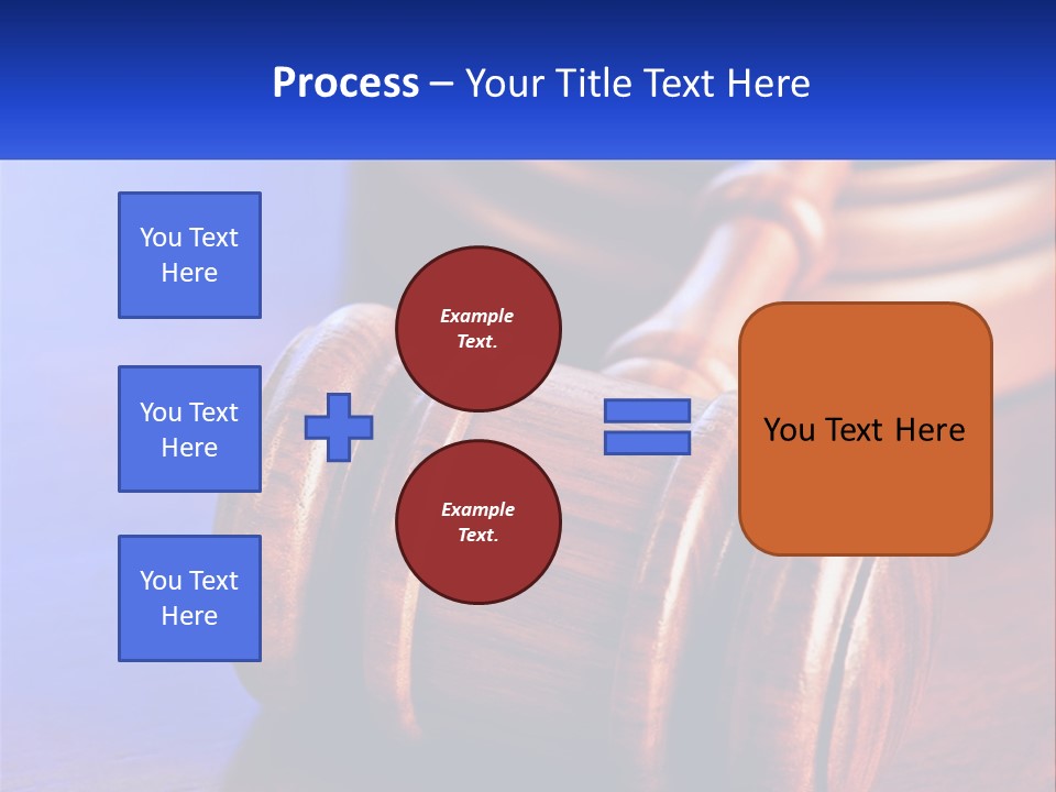 Gavel Balance Decision PowerPoint Template