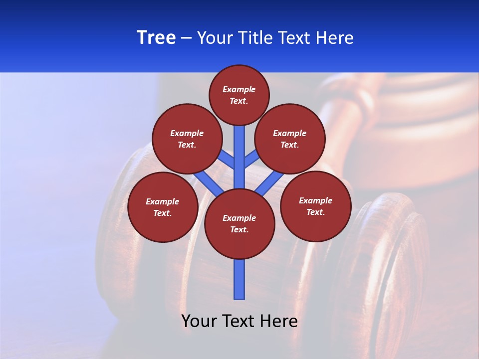 Gavel Balance Decision PowerPoint Template