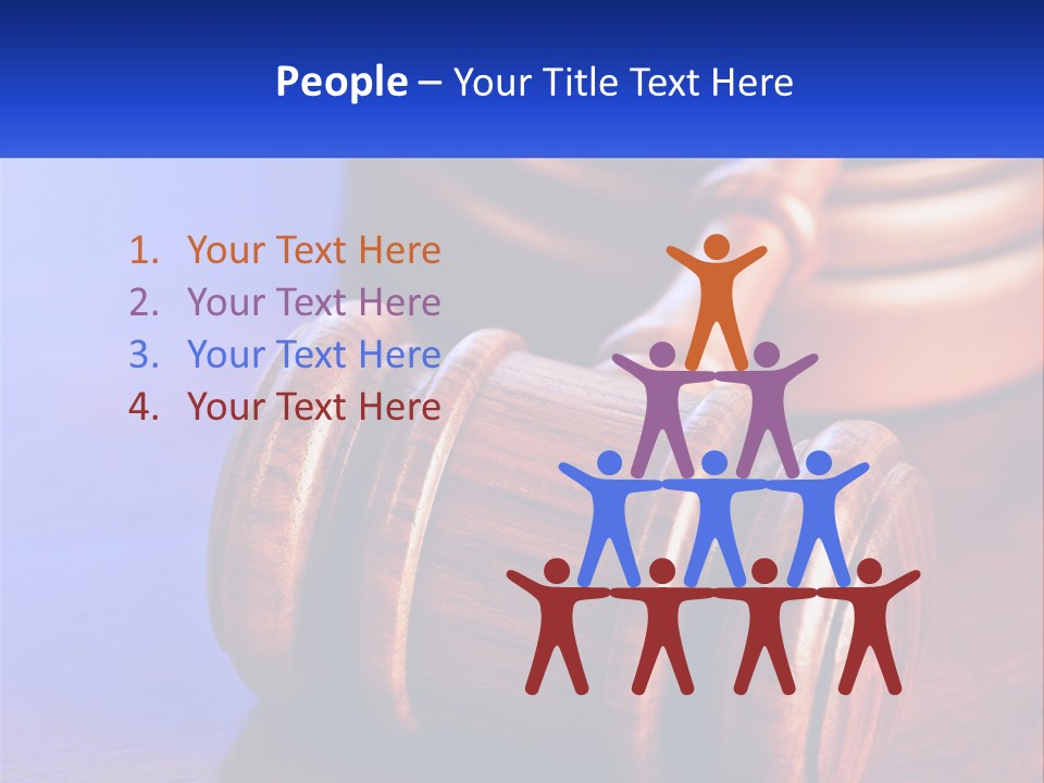 Gavel Balance Decision PowerPoint Template