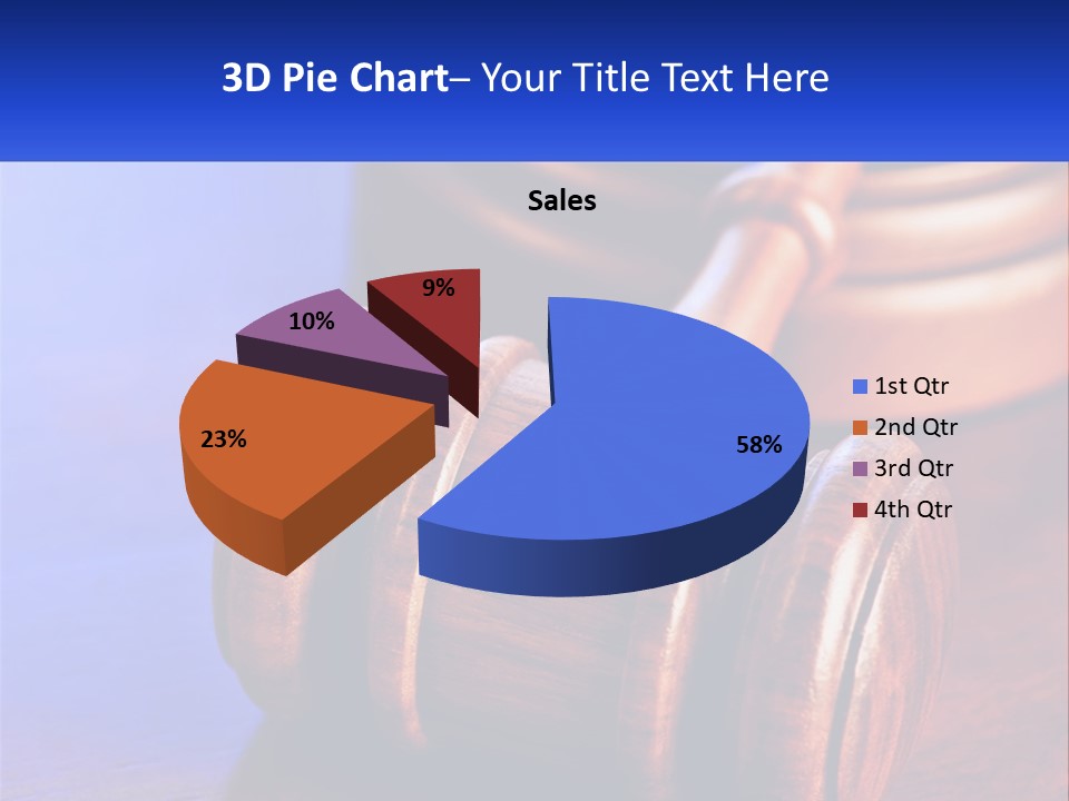 Gavel Balance Decision PowerPoint Template
