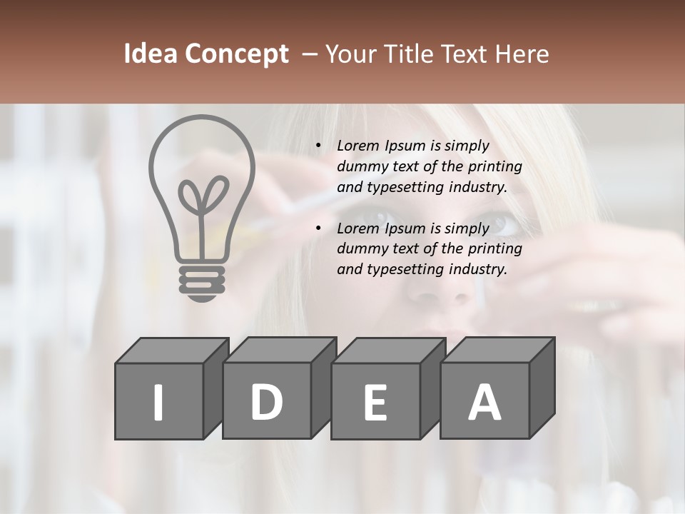 Looking Medicine Nurse PowerPoint Template