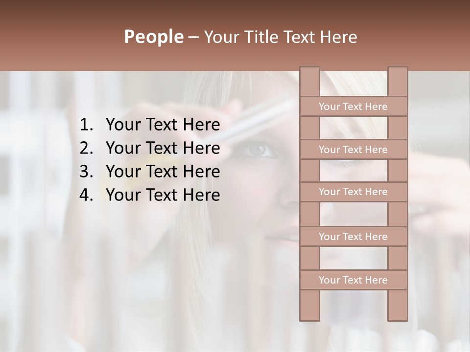 Looking Medicine Nurse PowerPoint Template