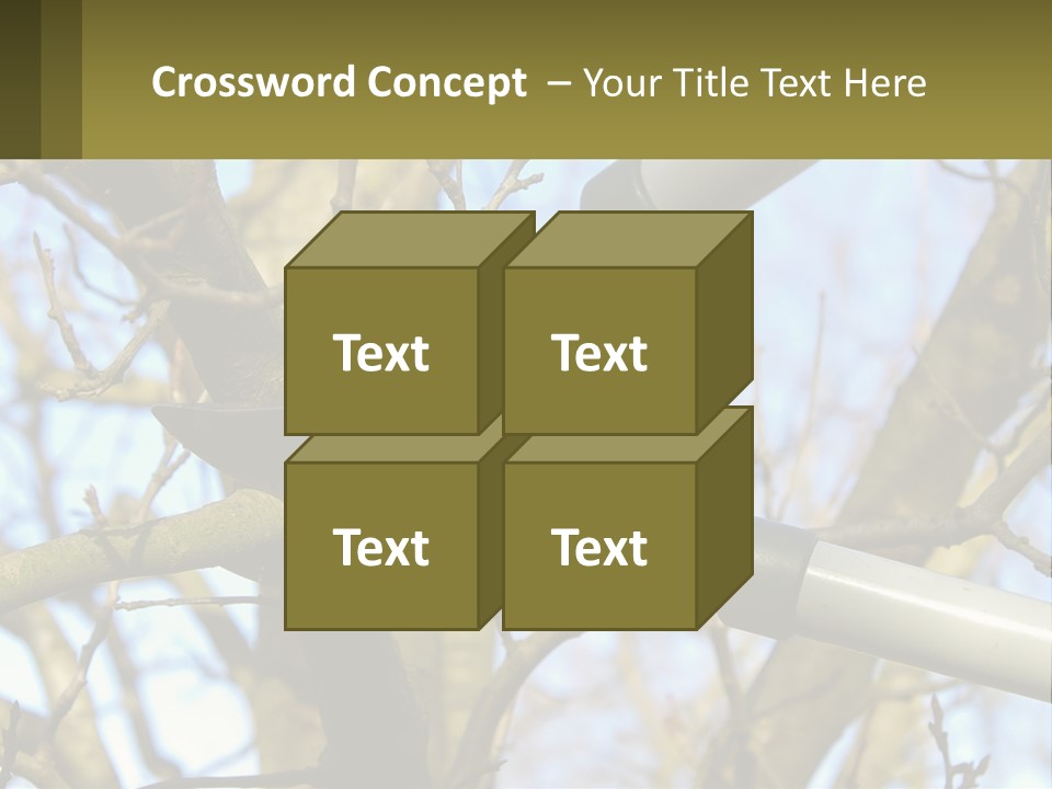 Wood Lopping Shear PowerPoint Template