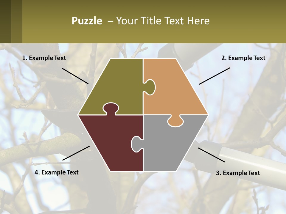 Wood Lopping Shear PowerPoint Template
