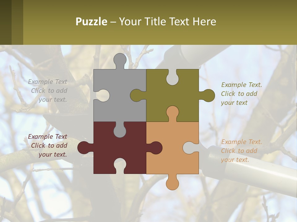 Wood Lopping Shear PowerPoint Template