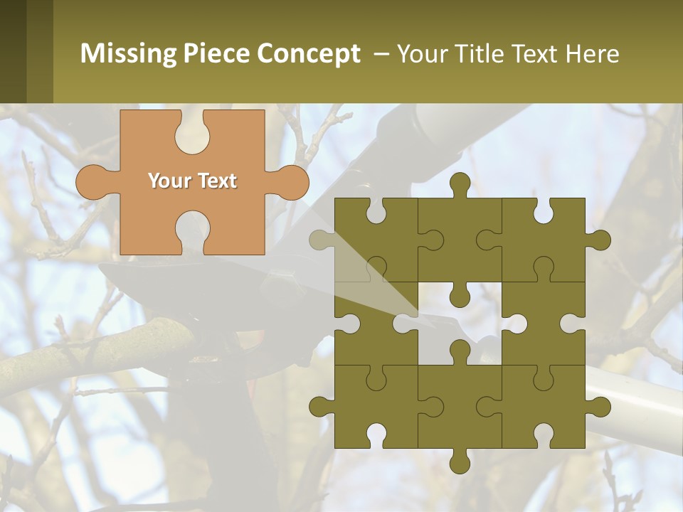 Wood Lopping Shear PowerPoint Template